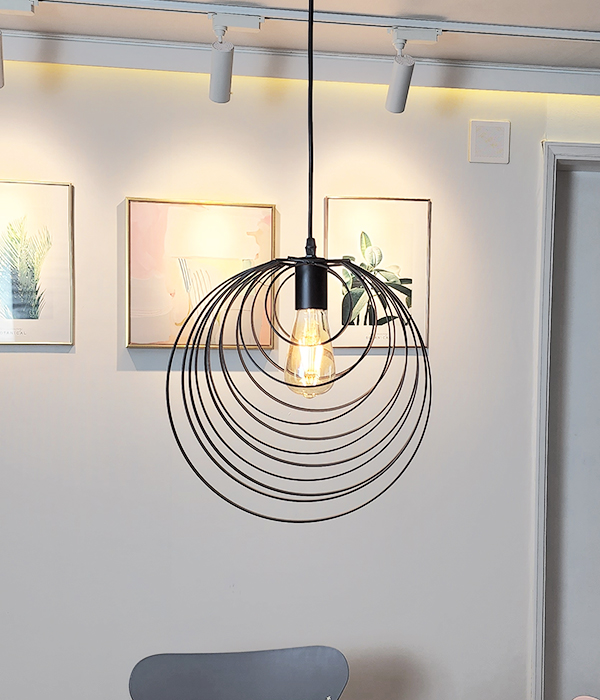 휘모리 펜던트조명, LED식탁등, 주방식탁조명 (블랙 화이트골드)