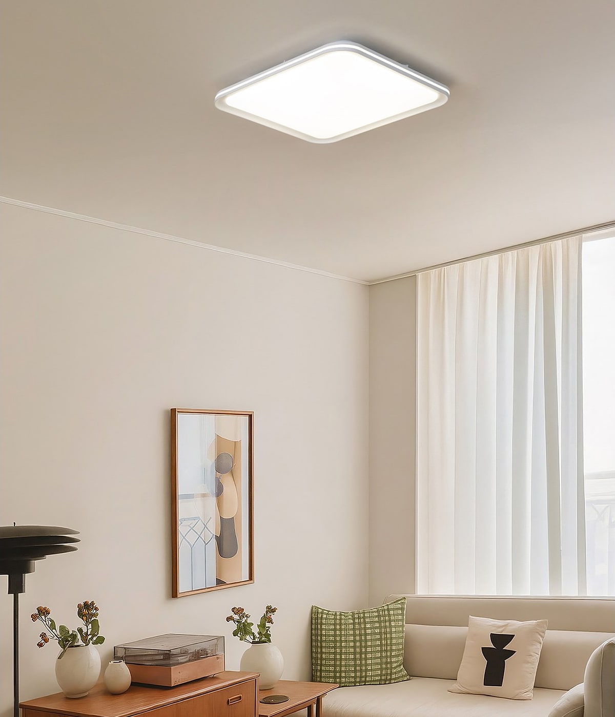 포지오 LED 60W 안방전등 방등 원형, 사각